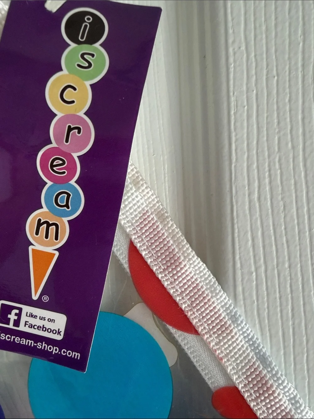 NWT iScream Clear Kids Tote Bag with Multicolor Dots and Gummy Bear Accents